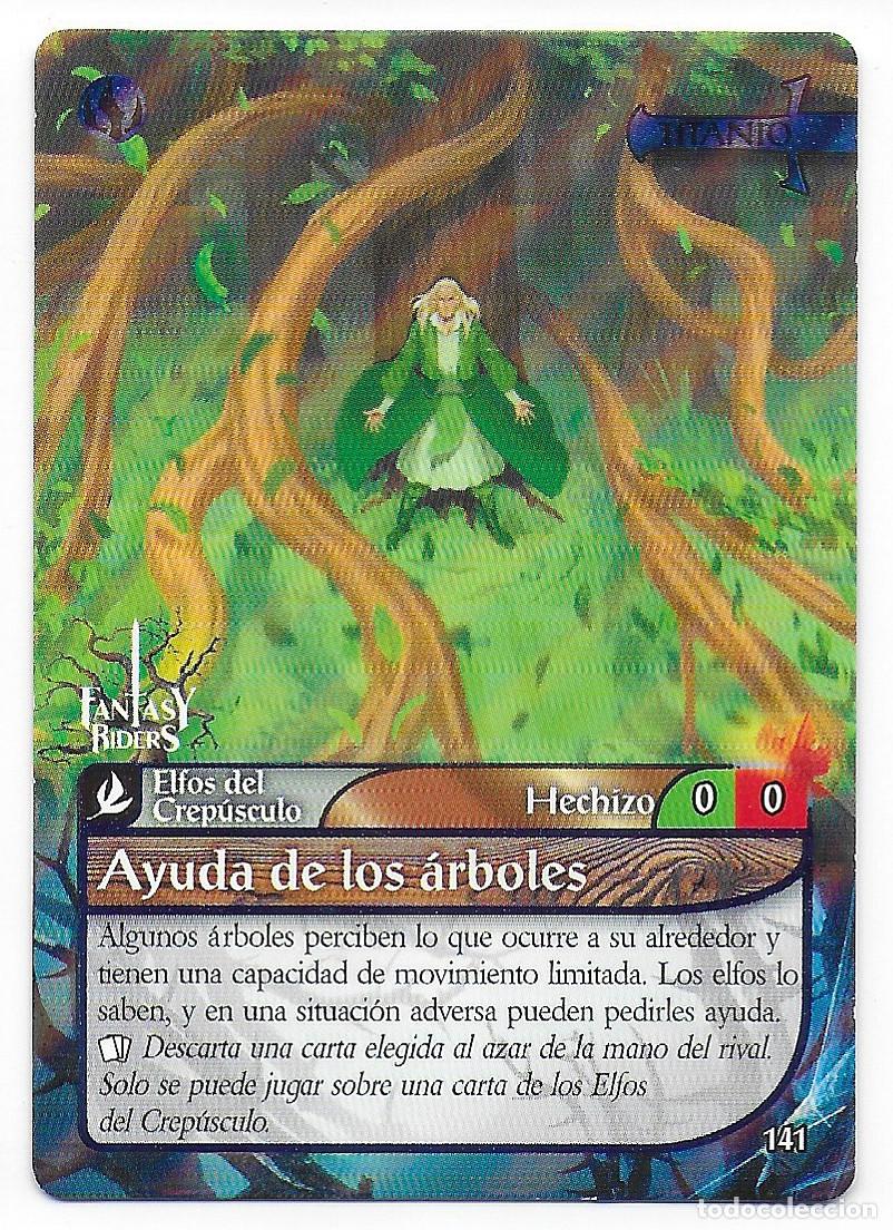 Trading Cards: PANINI - Fantasy Riders 2018 - N&uacute;mero 141 Ayuda de los &aacute;rboles TITANIO