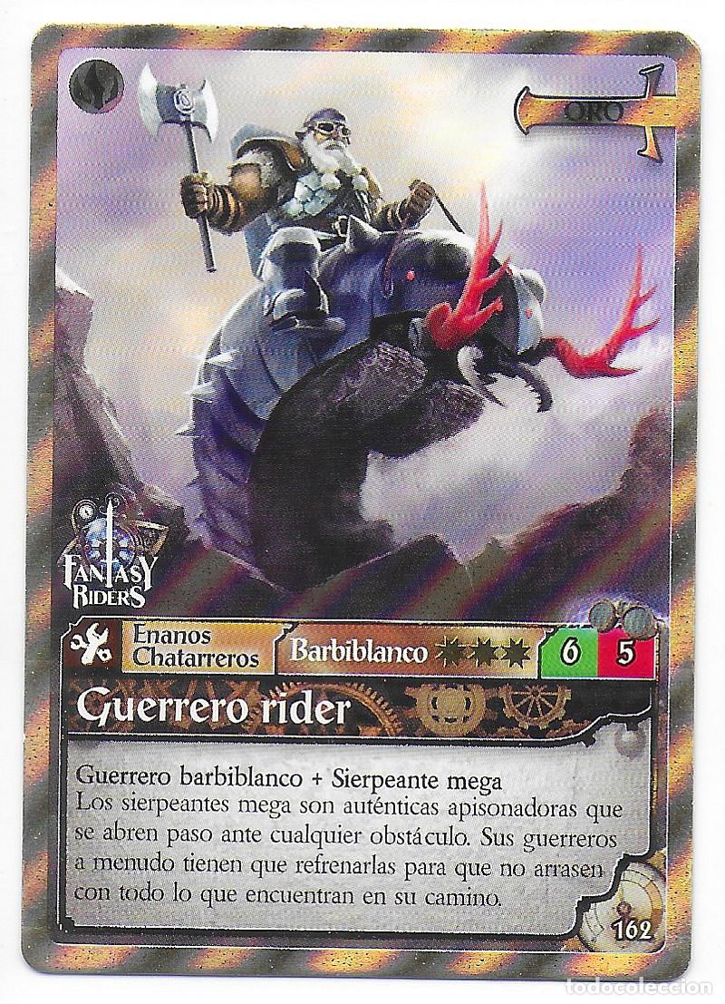 Trading Cards: PANINI - Fantasy Riders 2018 - N&uacute;mero 162 Guerrero rider ORO