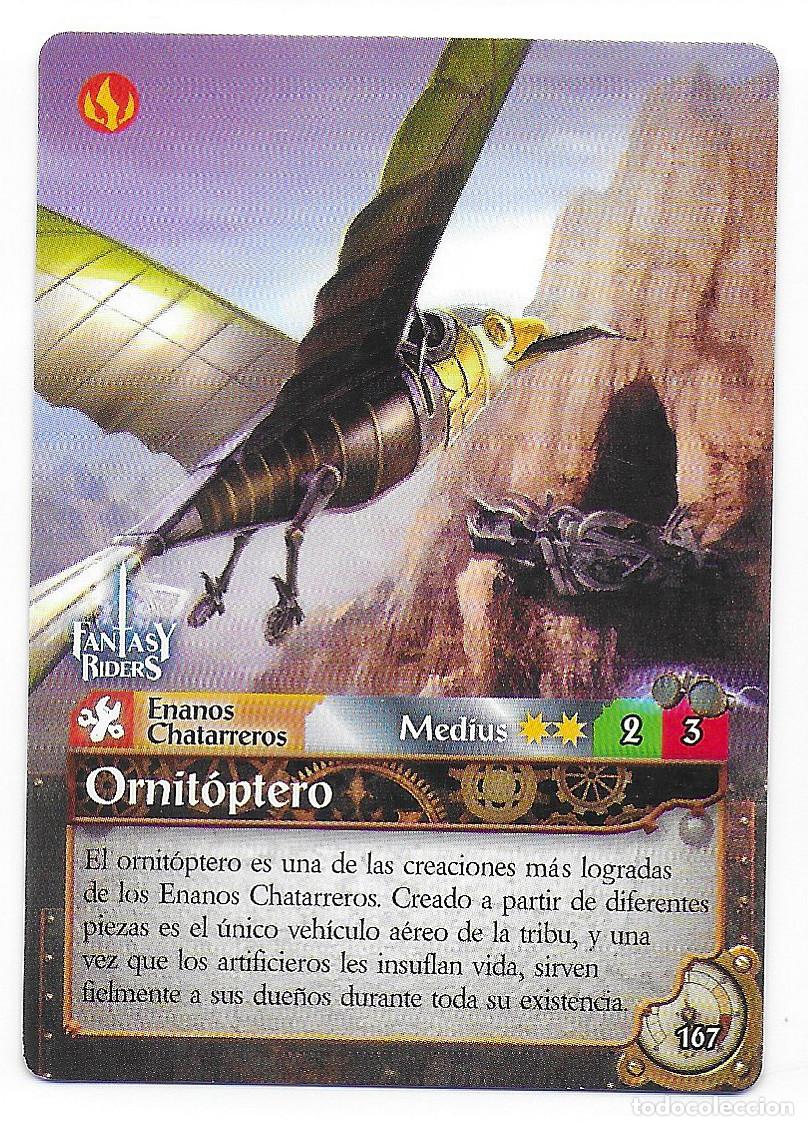 Trading Cards: PANINI - Fantasy Riders 2018 - N&uacute;mero 167 Ornit&oacute;ptero