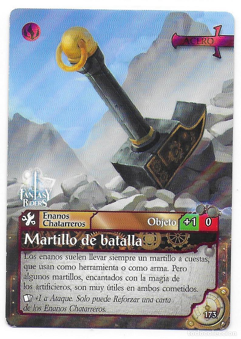 Trading Cards: PANINI - Fantasy Riders 2018 - N&uacute;mero 173 Martillo de batalla ACERO