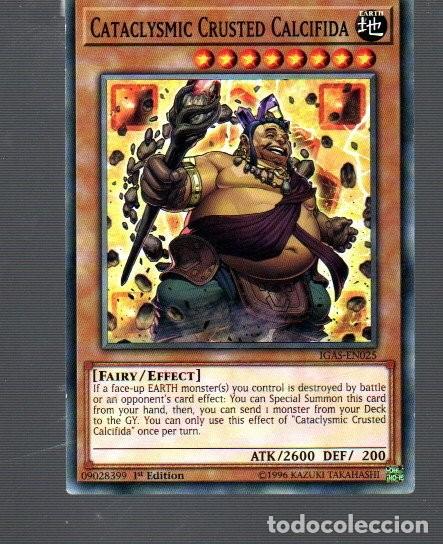 Trading Cards: CROMO DE KONAMI YU GI OH WYN THE CATACLYSMIC CRUSTED CALCIFICADA EDICI&Oacute;N 1&ordm; DEL A&Ntilde;O 2020