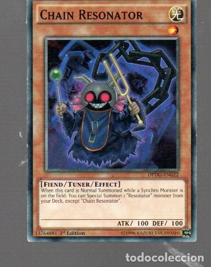 Trading Cards: CROMO DE KONAMI YU GI OH CHAIN RESONATOR EDICI&Oacute;N 1&ordm; DEL A&Ntilde;O 2020