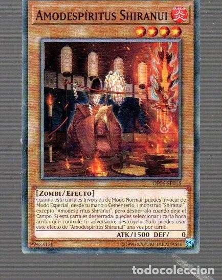 Trading Cards: CROMO DE KONAMI YU GI OH AMODESPIRITUS SHIRANUI EDICI&Oacute;N 1&ordm; DEL A&Ntilde;O 2020