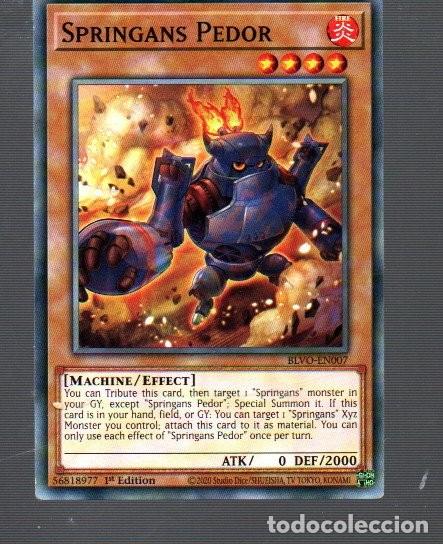 Trading Cards: CROMO DE KONAMI YU GI OH SPRINGS PEDIR EDICI&Oacute;N 1&ordm; DEL A&Ntilde;O 2020