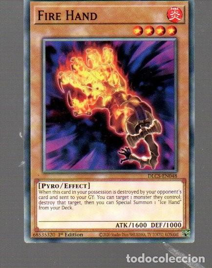 Trading Cards: CROMO DE KONAMI YU GI OH FIRE HAND EDICI&Oacute;N 1&ordm; DEL A&Ntilde;O 2020