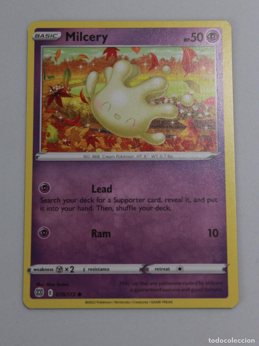 Trading Cards: Carta Pok&eacute;mon Milcery 070/172 Brilliant Stars Reverse Holo a&ntilde;o