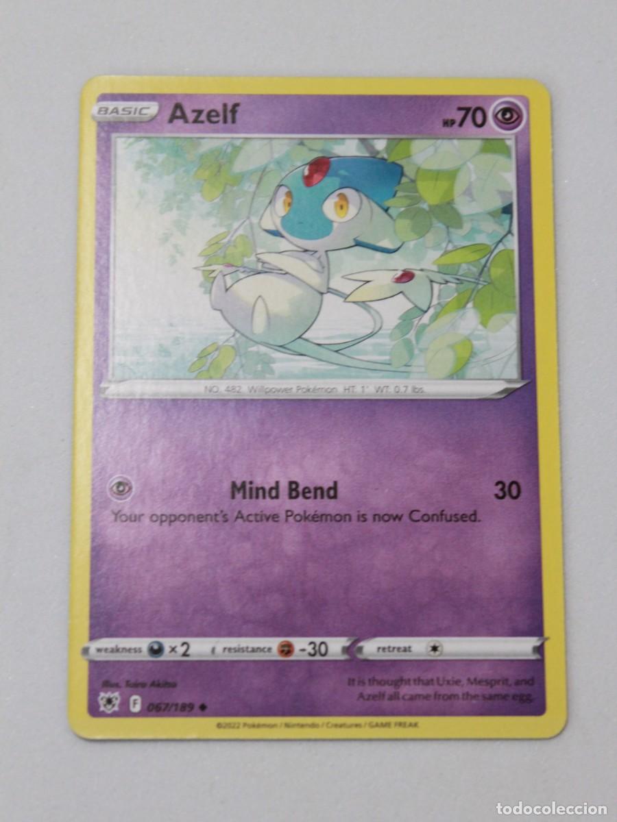 Trading Cards: Carta Pok&eacute;mon Azelf 057/189 Astral Radiance Reverse Holo a&ntilde;o