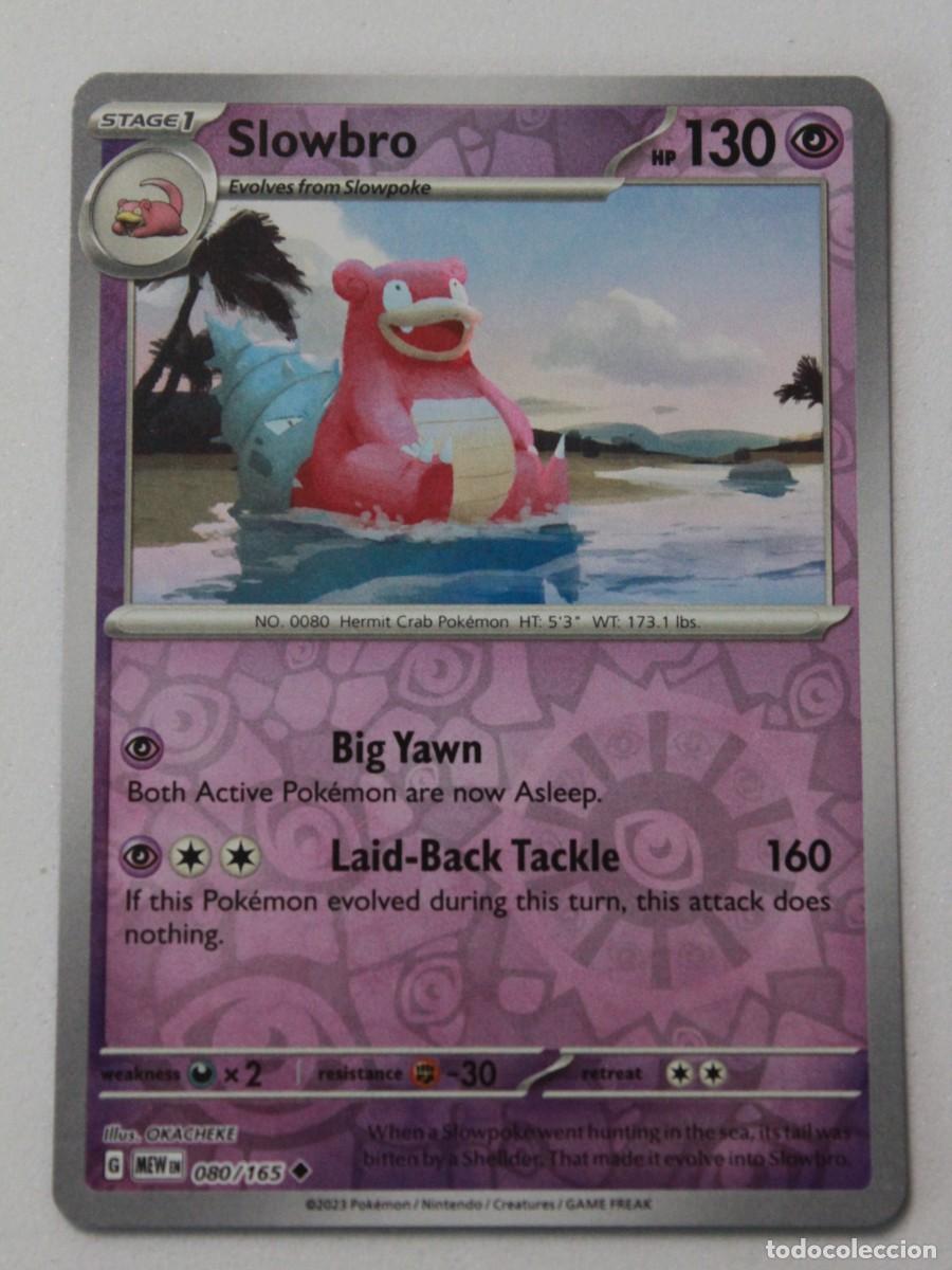 Trading Cards: Carta Pok&eacute;mon Slowbro 080/165 Pok&eacute;mon 151 Reverse Holo a&ntilde;o
