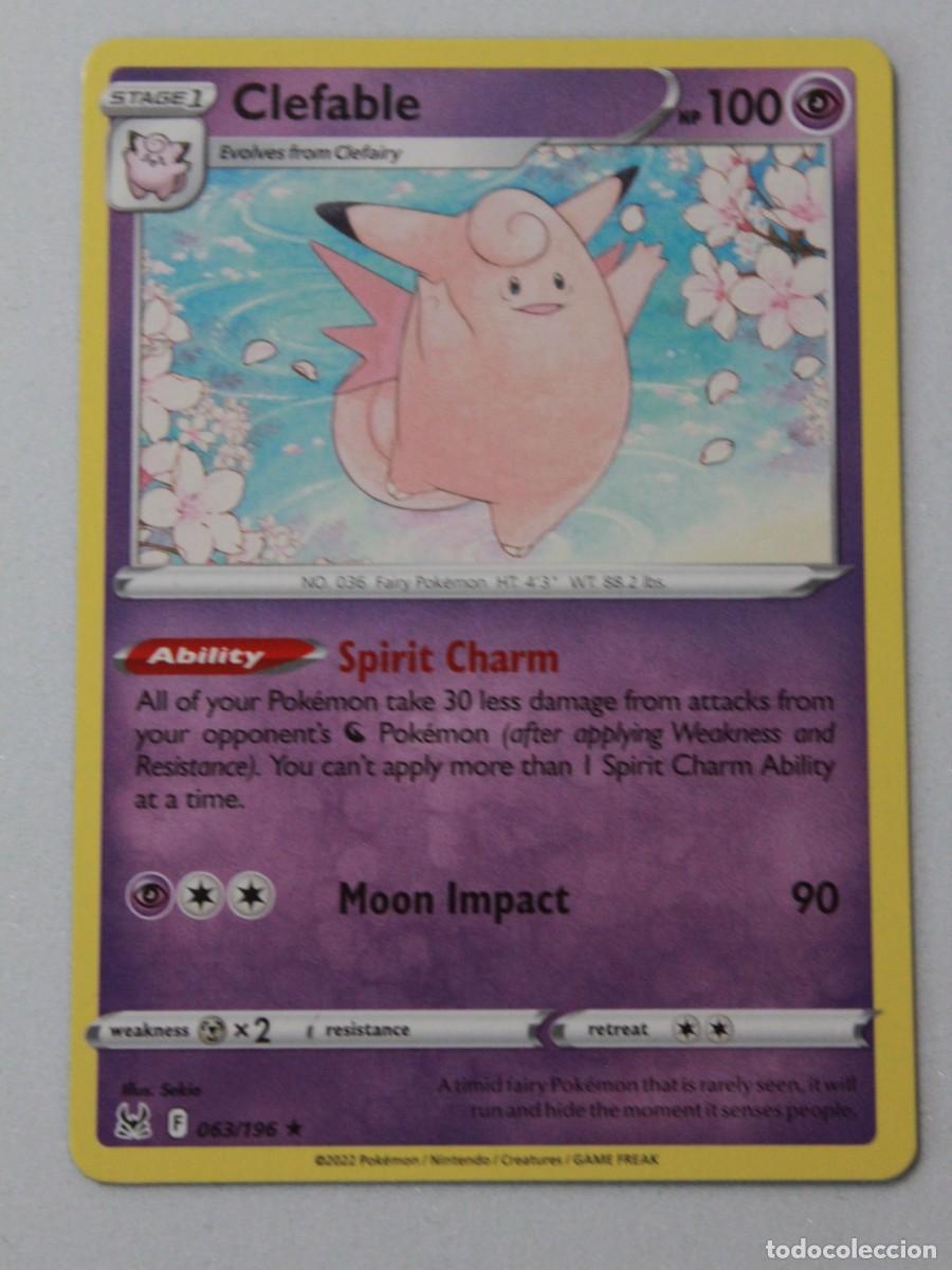 Trading cards: Carta Pok&eacute;mon Clefable 062/196 Lost Origin Reverse - Foto 1