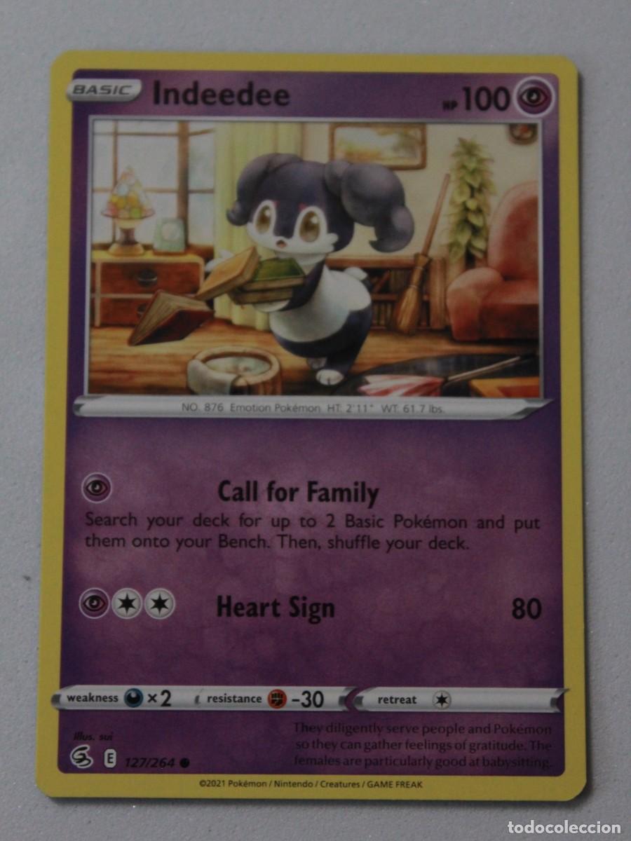 Figurine Collezionabili: Carta Pok&eacute;mon Indeedee 127/264 Fusion Strike Reverse