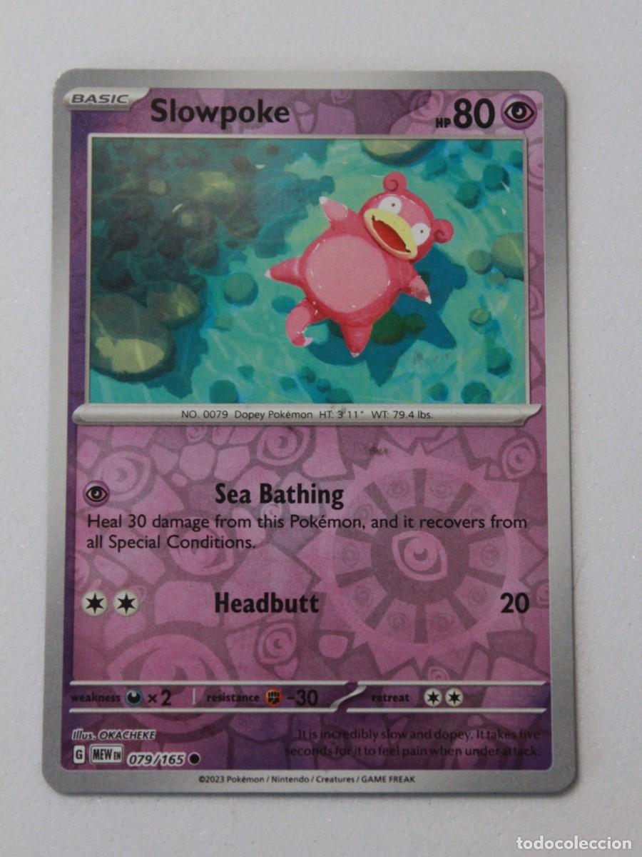 Trading Cards: Carta Pok&eacute;mon Slowpoke 079/165 Pok&eacute;mon 151 Reverse Holo