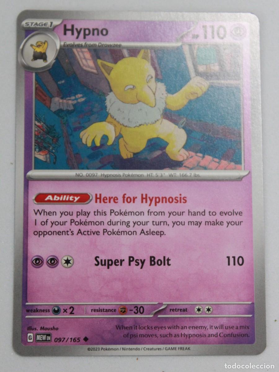 Trading Cards: Carta Pok&eacute;mon Hypno 097/165 Pok&eacute;mon 151 Reverse Holo