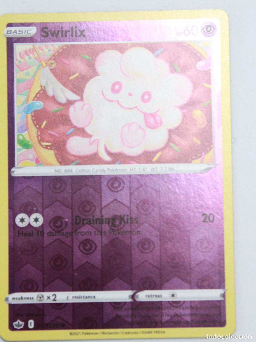 Trading Cards: Carta Pok&eacute;mon Swirlix 067/198 Chilling Reign Reverse Holo