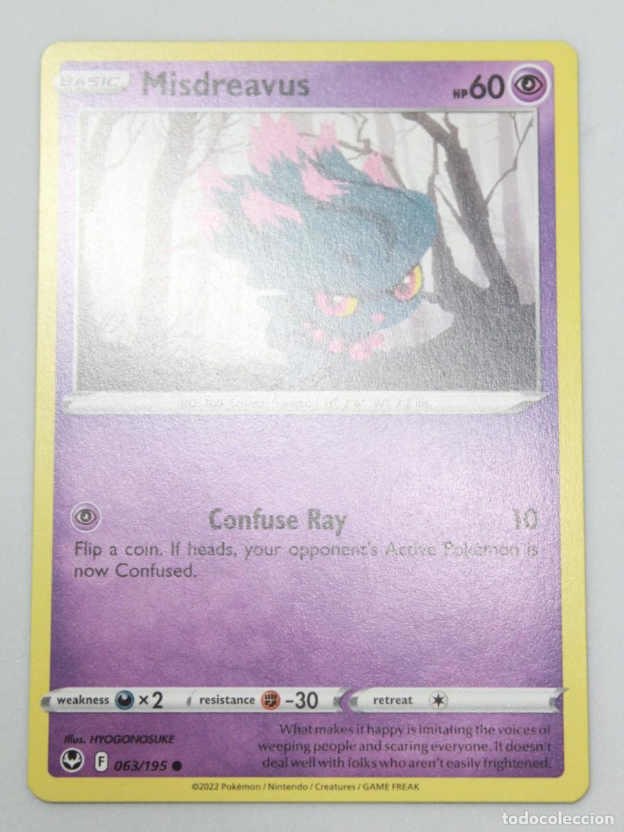 Trading Cards: Carta Pok&eacute;mon Misdreavus 063/195 Silver Tempest