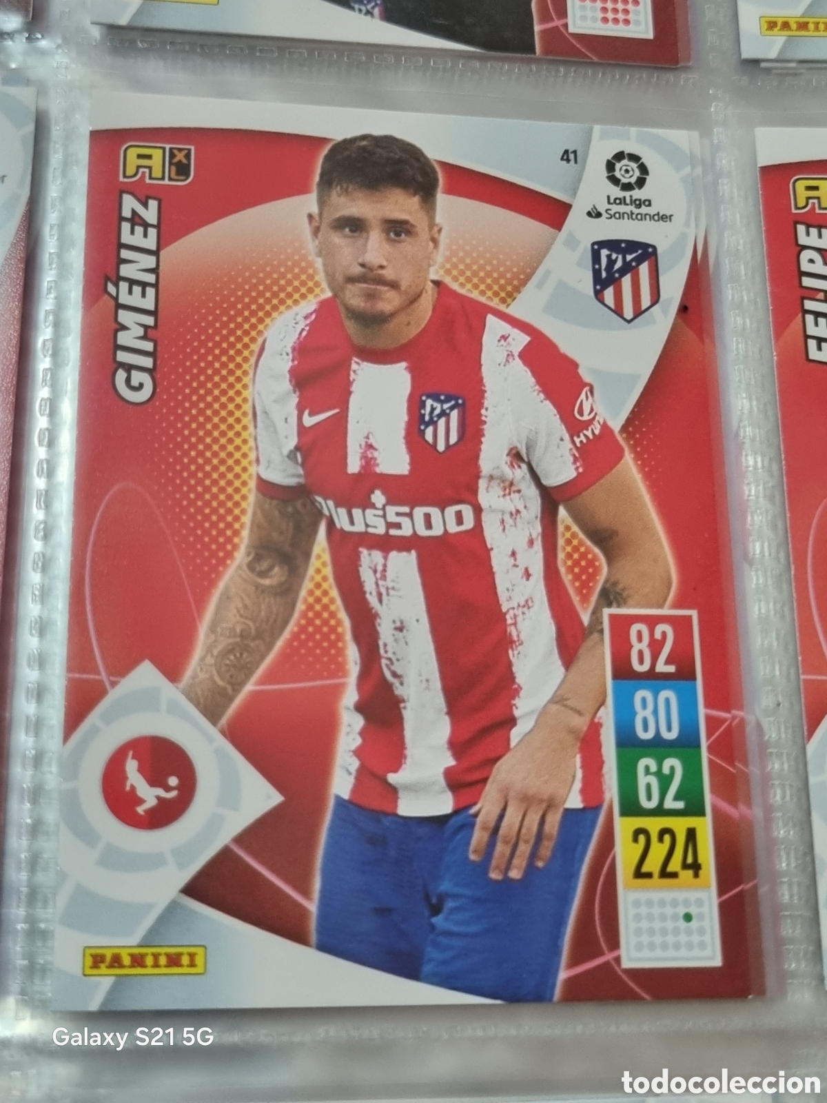 Trading Cards: 41 - GIM&Eacute;NEZ, AT.MADRID ADRENALYN 2021-2022