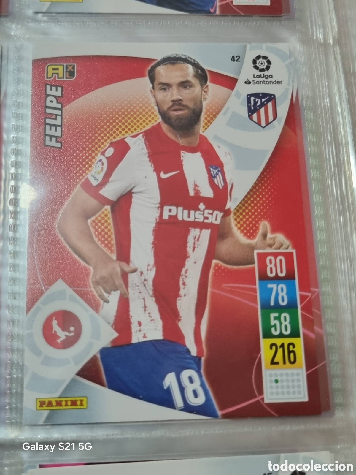 Trading Cards: 42 - FELIPE, AT.MADRID ADRENALYN 2021-2022