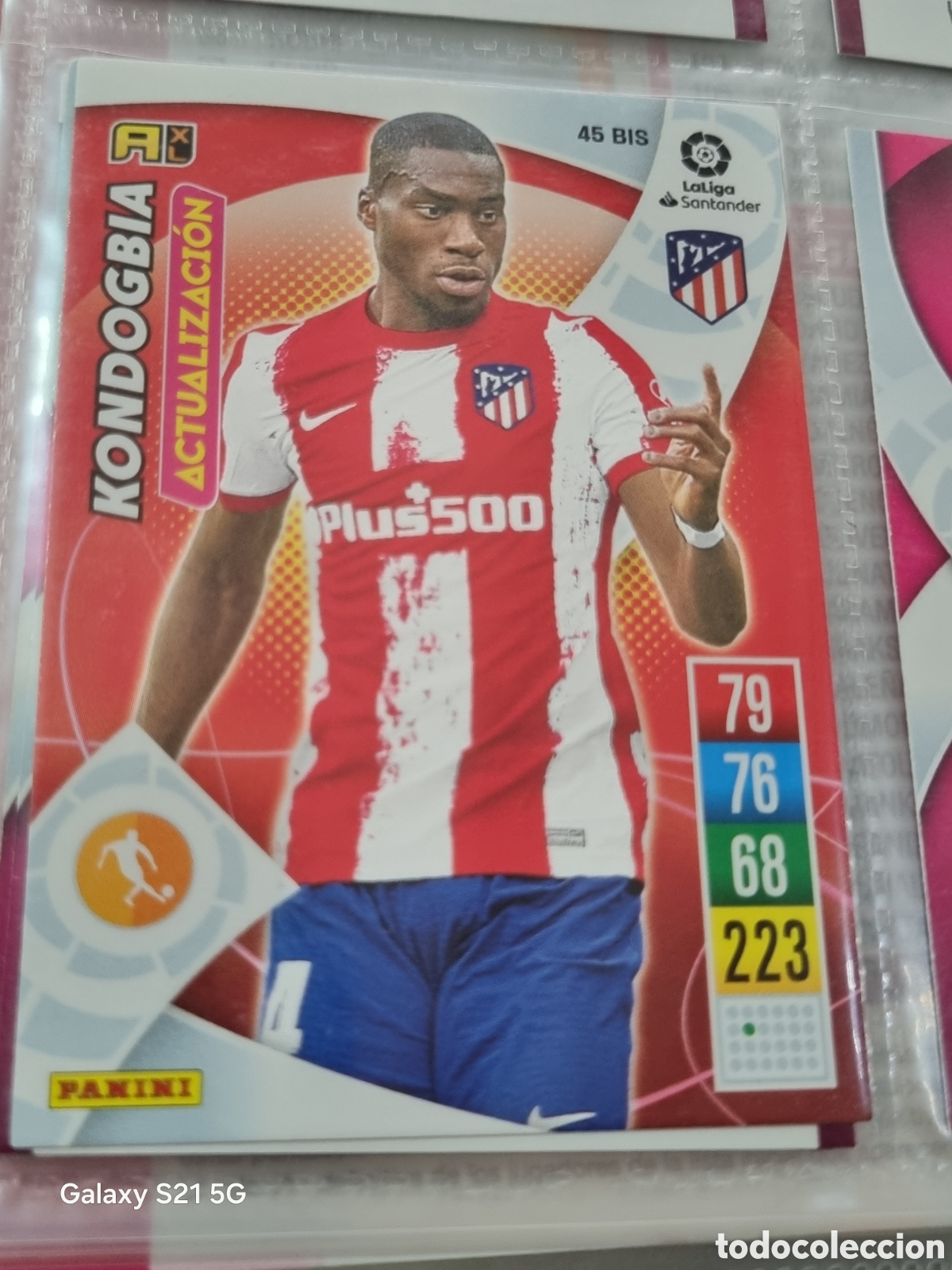 Trading Cards: 45 BIS - KONDOGBIA, AT.MADRID ACTUALIZACI&Oacute;N ADRENALYN 2021-2022