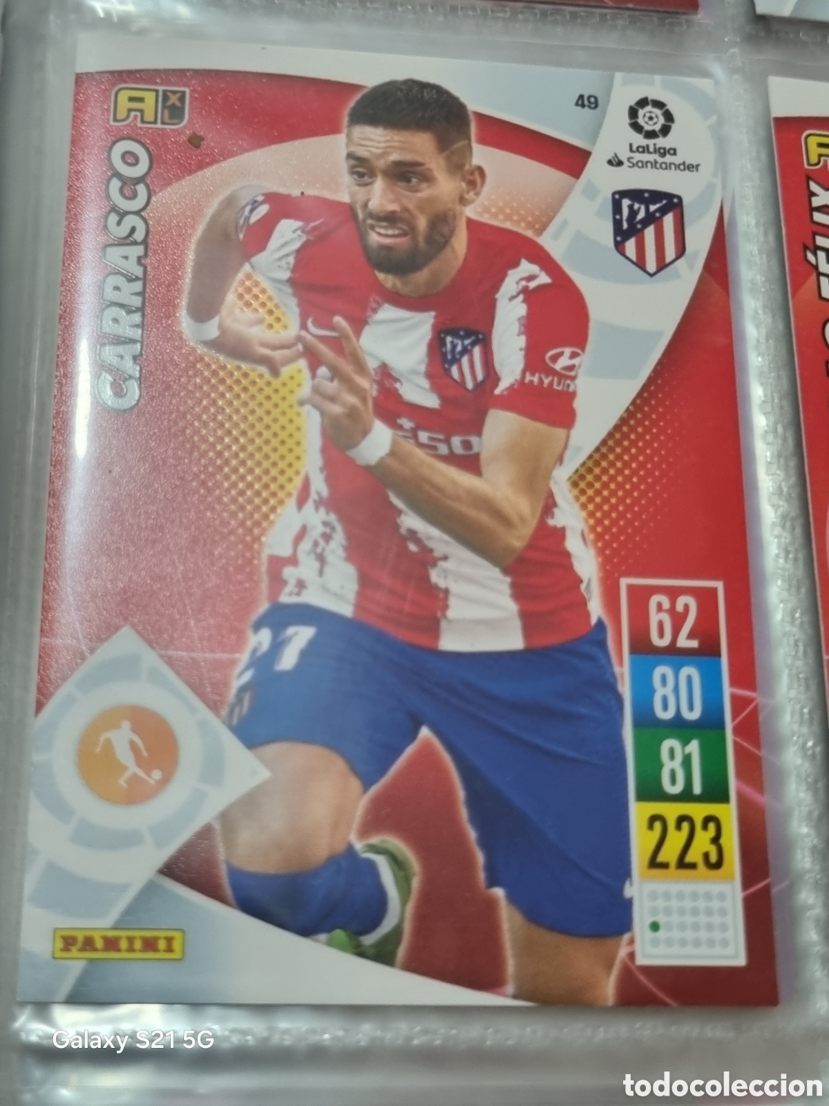 Trading Cards: 49 - CARRASCO, AT.MADRID ADRENALYN 2021-2022