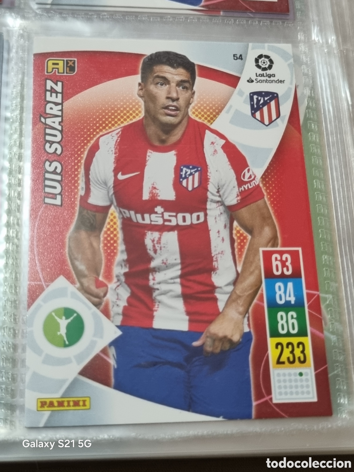 Trading Cards: 54 - LUIS SU&Aacute;REZ, AT.MADRID ADRENALYN 2021-2022