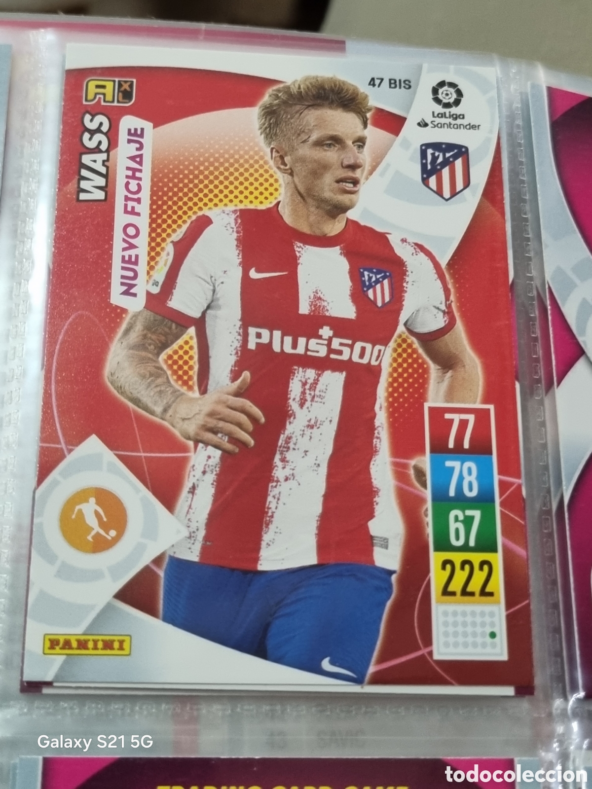 Trading Cards: 47 BIS - WASS , AT.MADRID NUEVO FICHAJE ADRENALYN 2021-2022