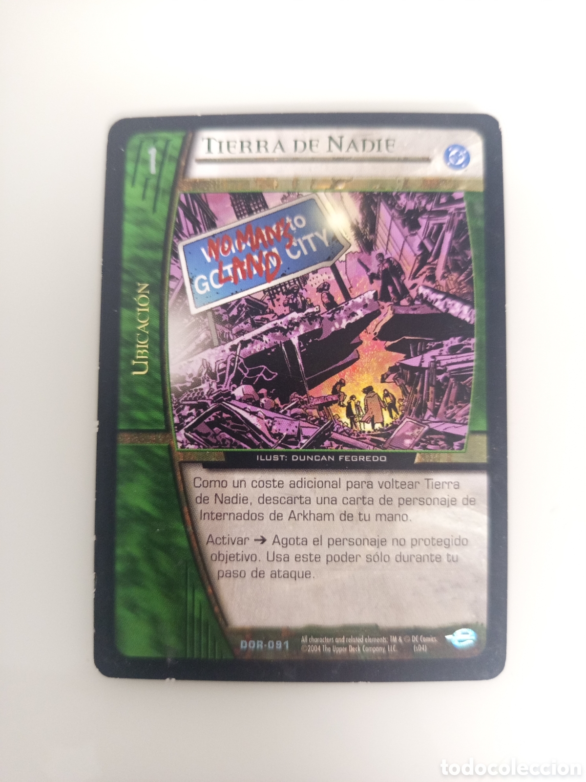Cartas Colecion&aacute;veis: ❇️ CROMO CARD TIERRA DE NADIE VS SYSTEMS SUPERHEROES UPPER DECK ENTERTAINMENT 2004 ❇️