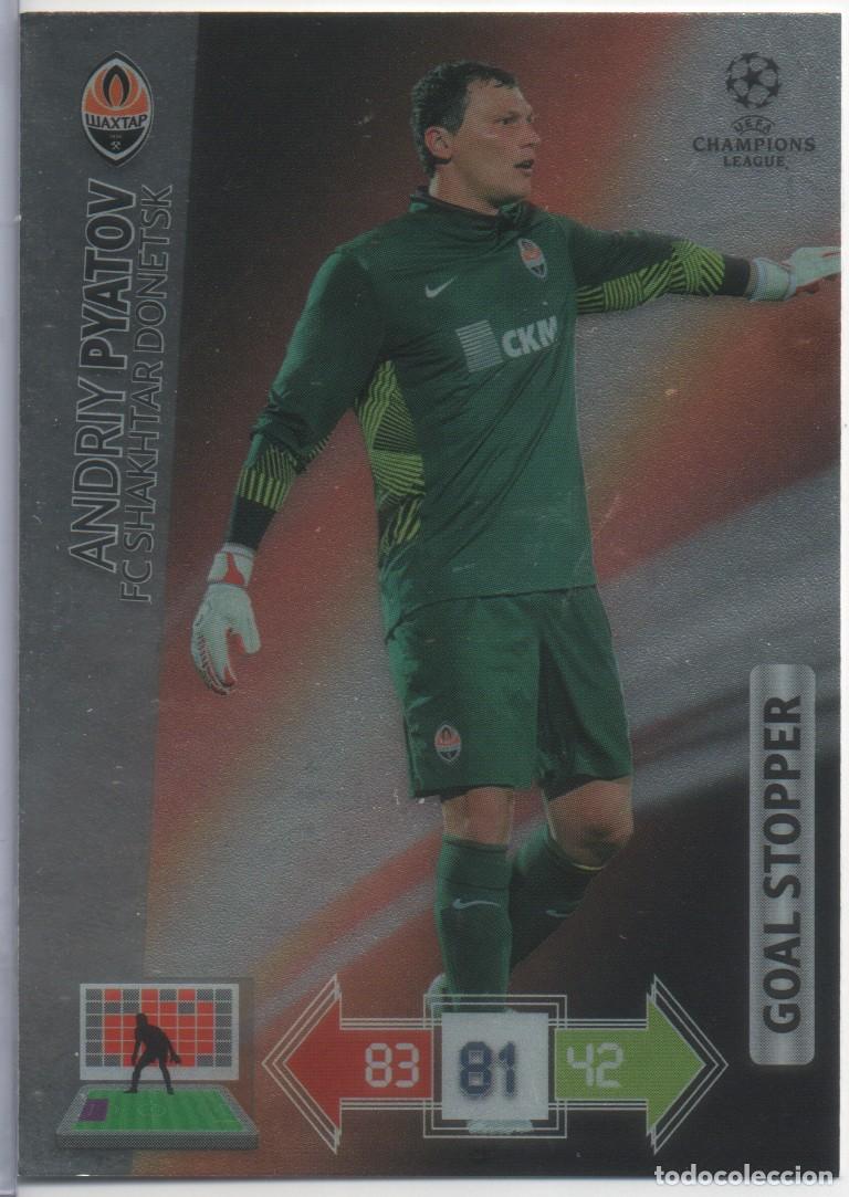 Trading Cards: Andriy Pyatov (Shaktar Donetsk) Goal Stopper Adrenalyn XL Champions 2012-13 de Panini