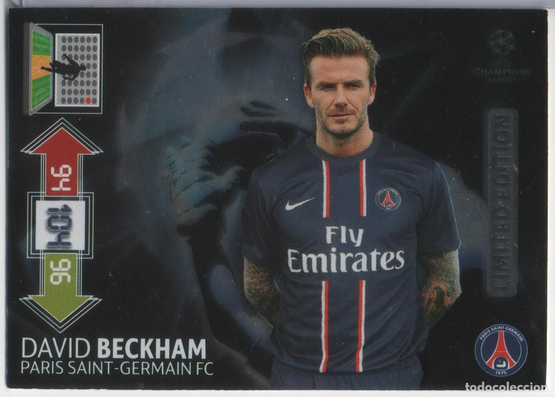 Trading Cards: David Beckham (PSG) Limited Edition Adrenalyn XL Champions 2012-13 de Panini