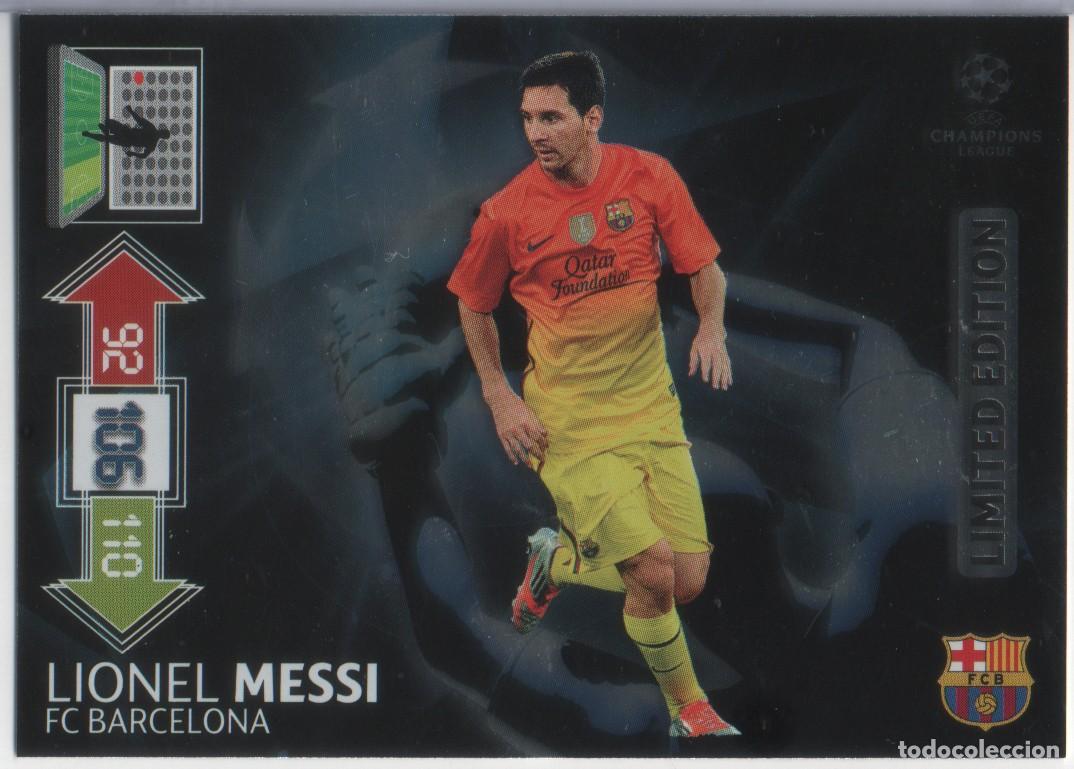 Trading Cards: Lionel Messi (FC Barcelona) Limited Edition Adrenalyn XL Champions 2012-13 de Panini