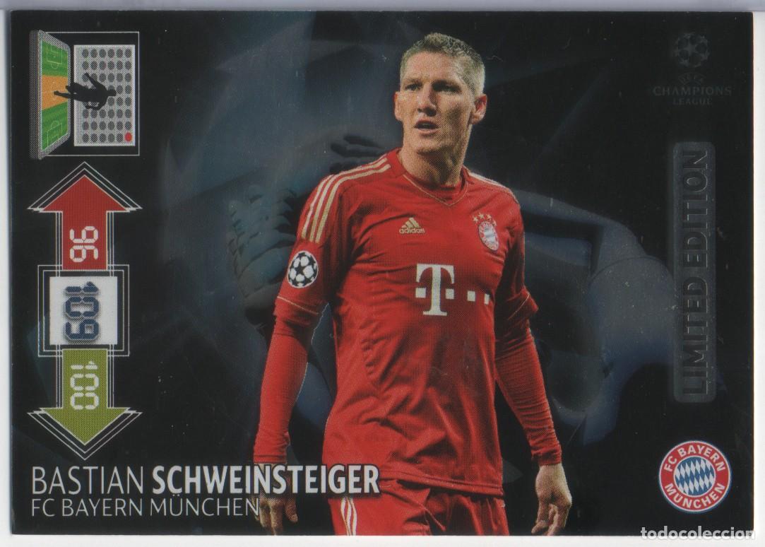 Trading Cards: Bastian Schweinsteiger (Bayern Munich) Limited Edition Adrenalyn XL Champions 2012-13 de Panini