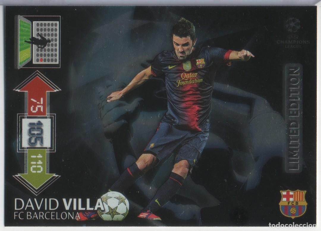 Trading Cards: David Villa (FC Barcelona) Limited Edition Adrenalyn XL Champions 2012-13 de Panini