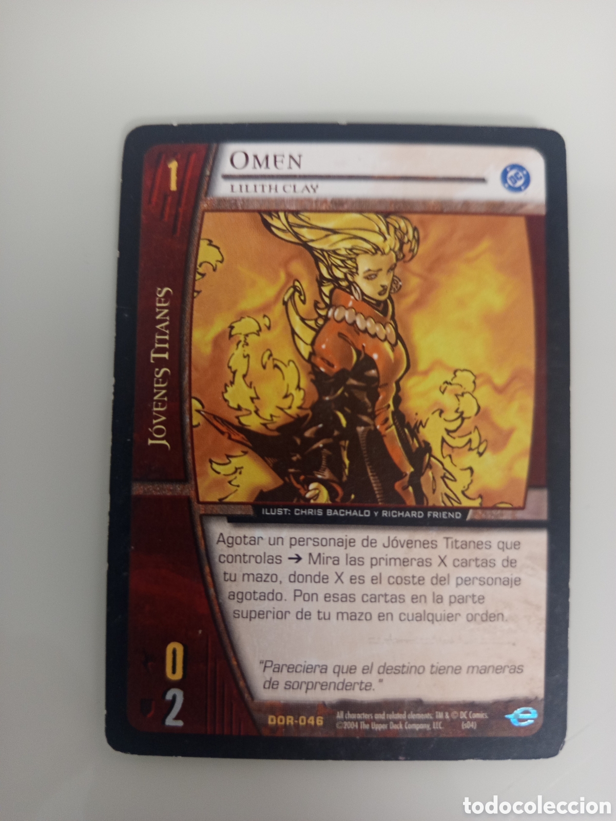 Cartas Colecion&aacute;veis: ❇️ CROMO CARD OMEN VS SYSTEMS SUPERHEROES UPPER DECK ENTERTAINMENT 2004 ❇️