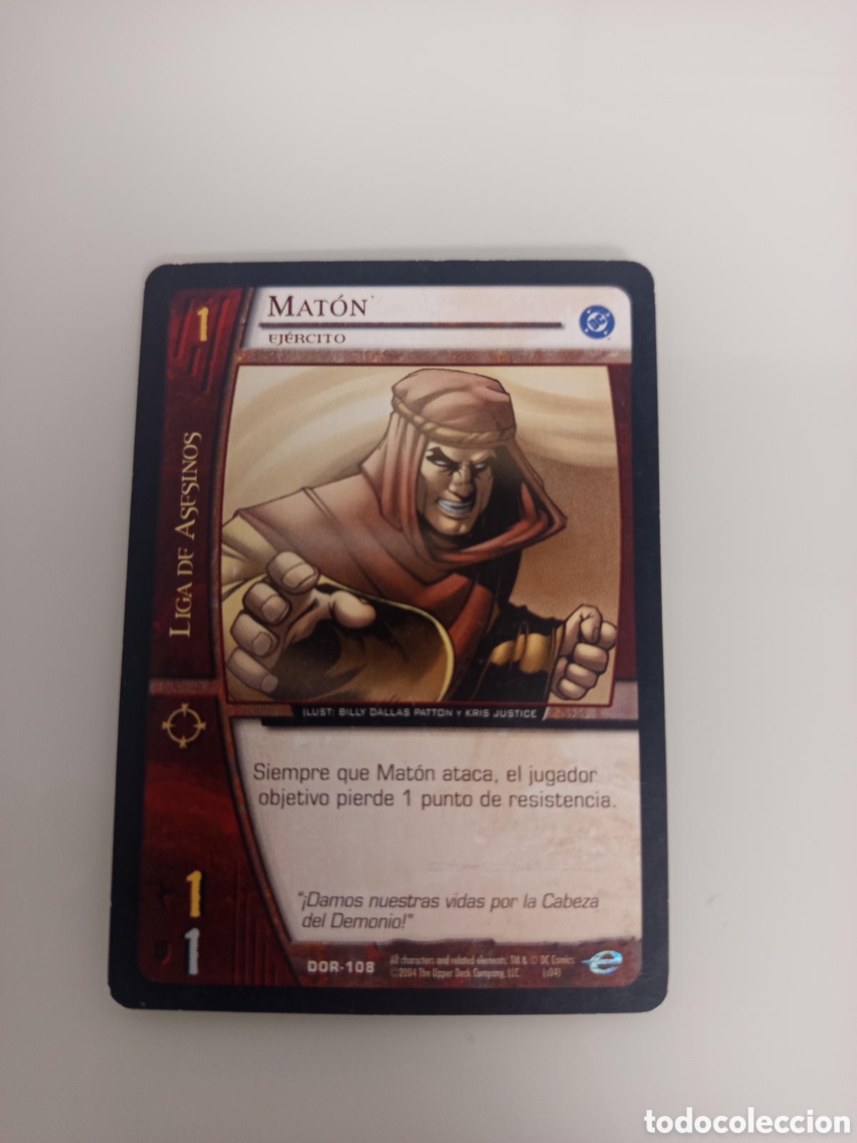 Cartas Colecion&aacute;veis: ❇️ CROMO CARD MAT&Oacute;N VS SYSTEMS SUPERHEROES UPPER DECK ENTERTAINMENT 2004 ❇️
