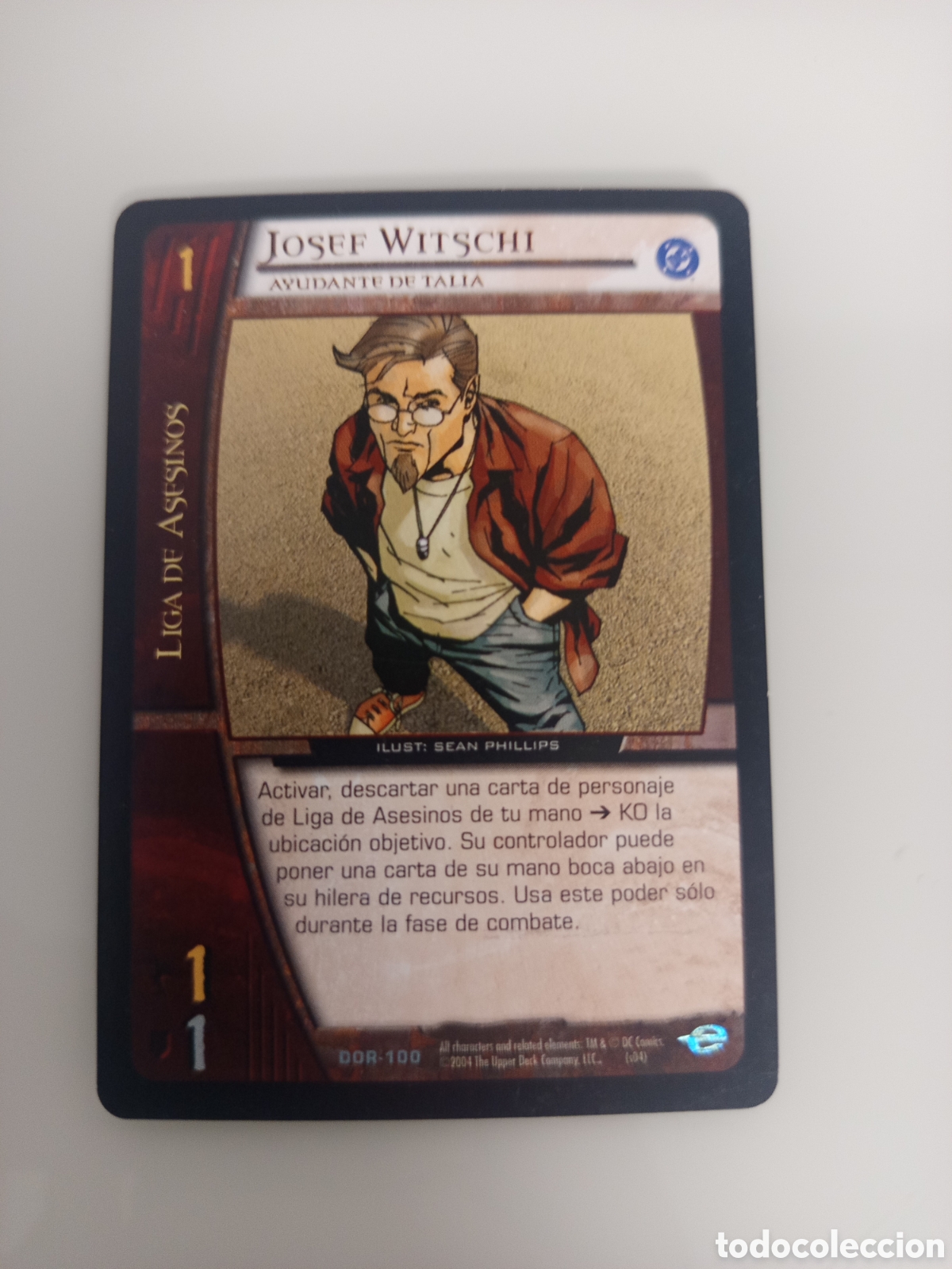 Trading Cards: ❇️ CROMO CARD JOSEF WITSCHI VS SYSTEMS SUPERHEROES UPPER DECK ENTERTAINMENT 2004 ❇️