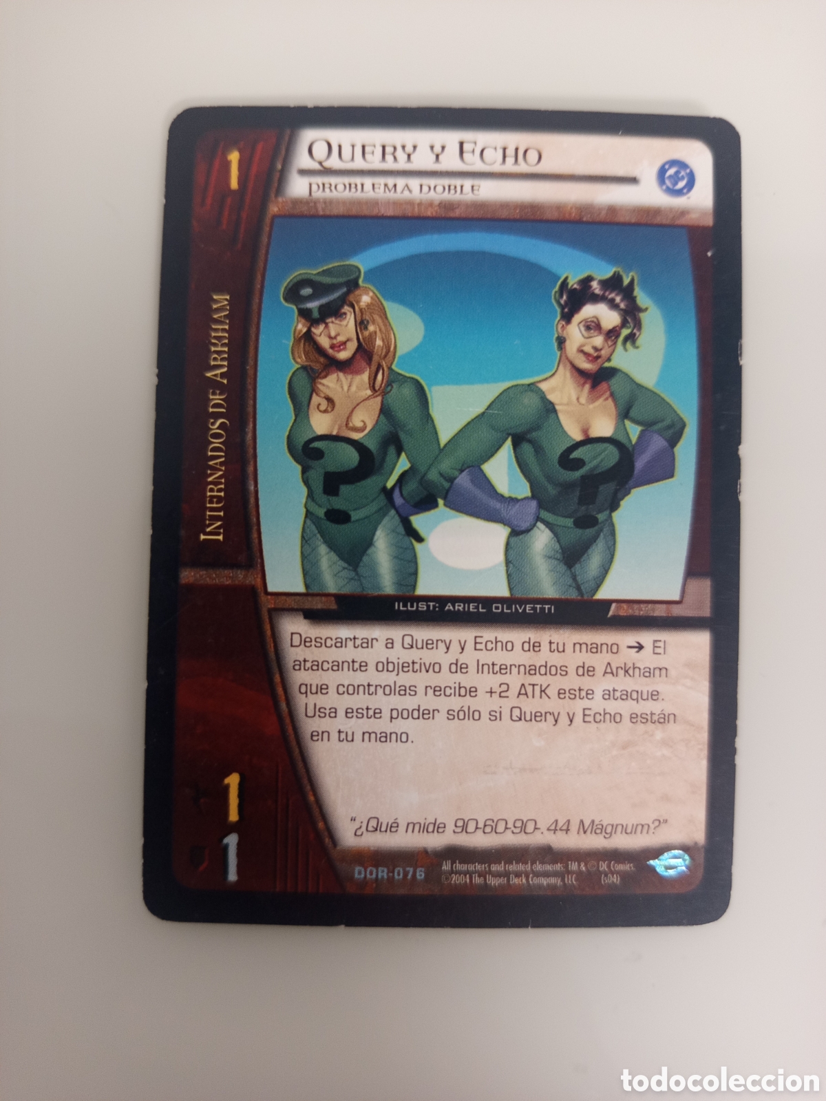 Trading Cards: ❇️ CROMO CARD QUERY Y ECHO VS SYSTEMS SUPERHEROES UPPER DECK ENTERTAINMENT 2004 ❇️