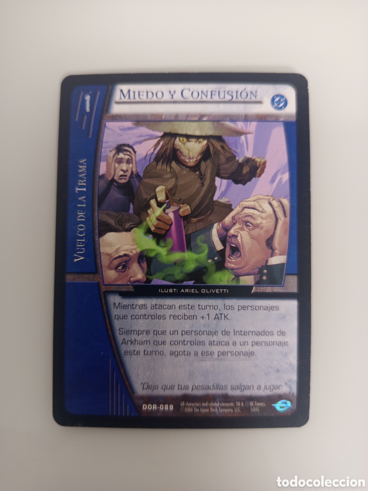 Trading Cards: ❇️ CROMO CARD MIEDO Y CONFUSI&Oacute;N VS SYSTEMS SUPERHEROES UPPER DECK ENTERTAINMENT 2004 ❇️