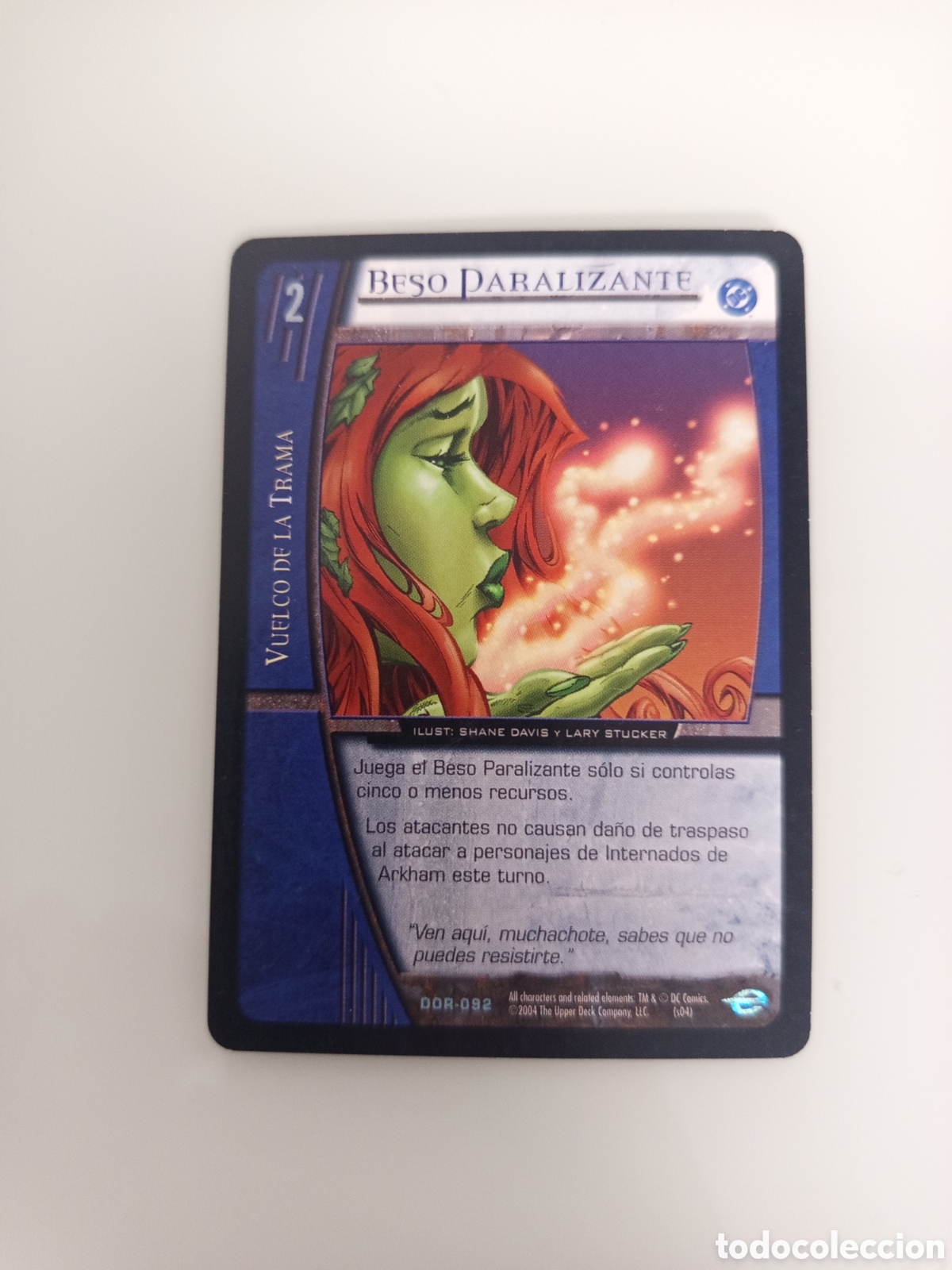 Trading Cards: ❇️ CROMO CARD BESO PARALIZANTE VS SYSTEMS SUPERHEROES UPPER DECK ENTERTAINMENT 2004 ❇️