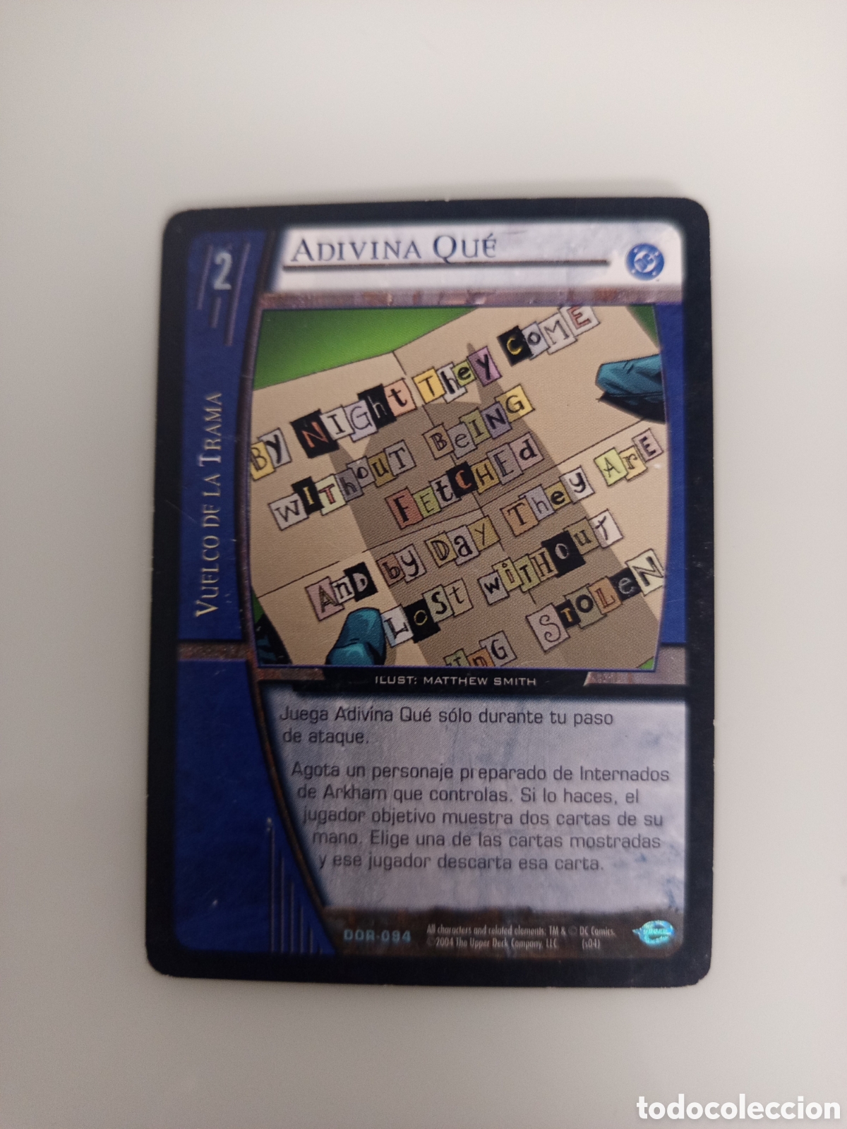 Trading Cards: ❇️ CROMO CARD ADIVINA QU&Eacute; VS SYSTEMS SUPERHEROES UPPER DECK ENTERTAINMENT 2004 ❇️