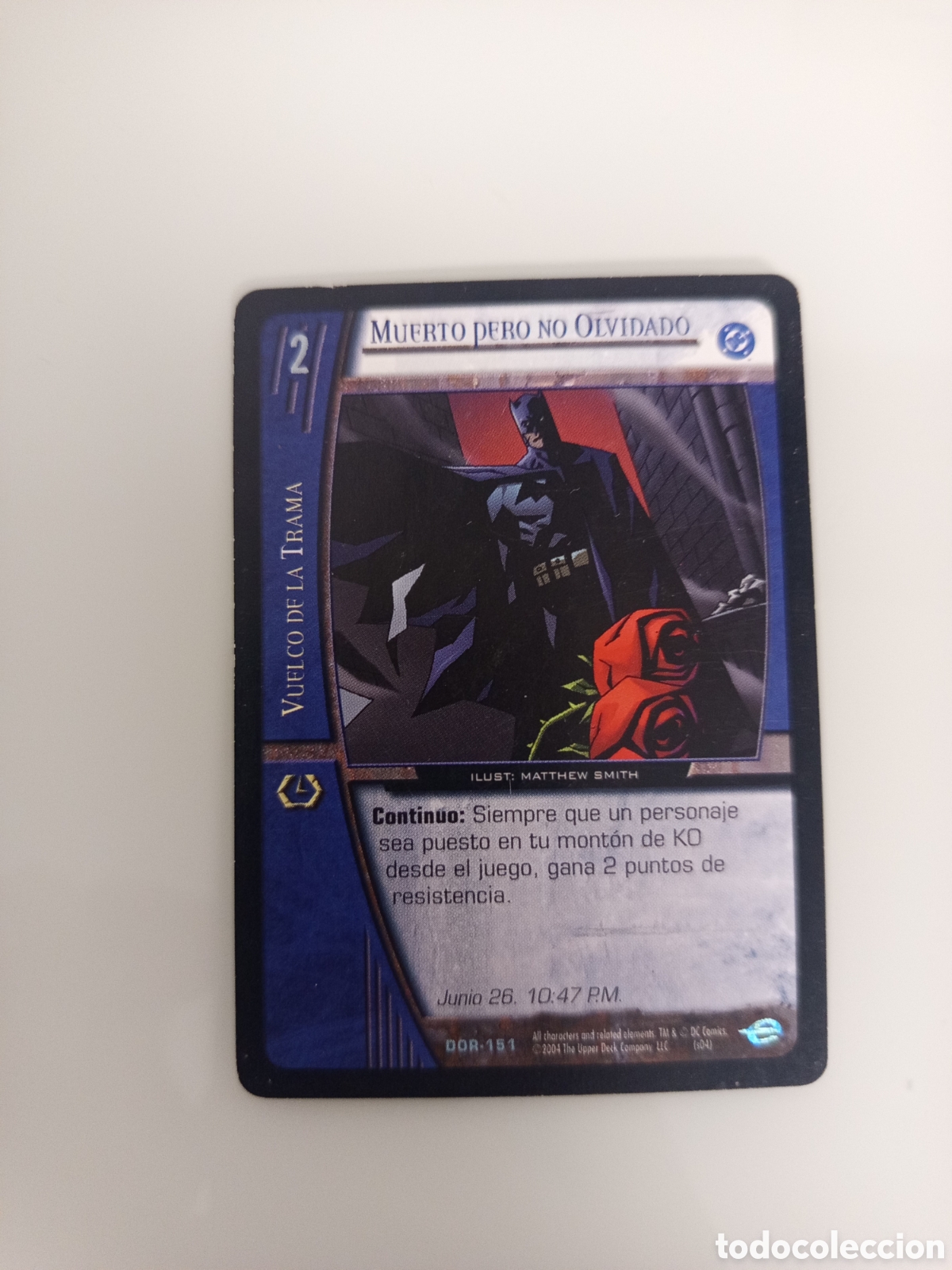 Trading Cards: ❇️ CROMO CARD MUERTO PERO NO OLVIDADO VS SYSTEMS SUPERHEROES UPPER DECK ENTERTAINMENT 2004 ❇️
