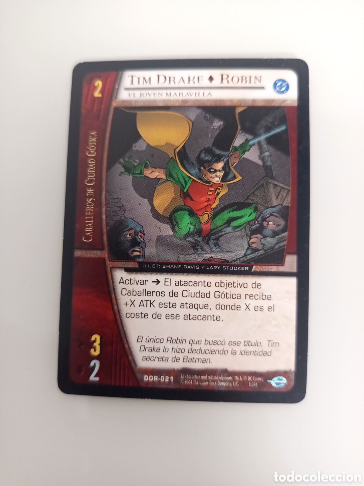 Trading Cards: ❇️ CROMO CARD TIM DRAKE ROBIN VS SYSTEMS SUPERHEROES UPPER DECK ENTERTAINMENT 2004 ❇️