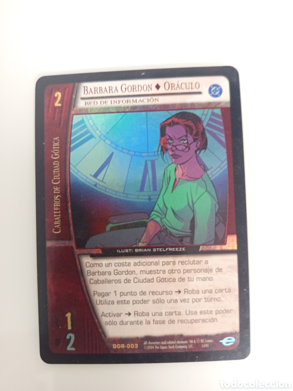 Trading Cards: ❇️ CROMO CARD B&Aacute;RBARA GORDON OR&Aacute;CULO VS SYSTEMS SUPERHEROES UPPER DECK ENTERTAINMENT 2004 ❇️