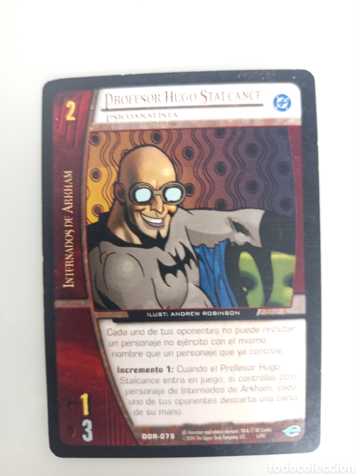 Trading Cards: ❇️ CROMO CARD PROFESOR HUGO STALCANCE VS SYSTEMS SUPERHEROES UPPER DECK ENTERTAINMENT 2004 ❇️