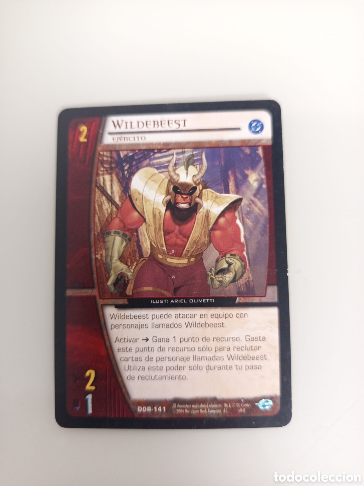 Trading Cards: ❇️ CROMO CARD WILDEBEEST VS SYSTEMS SUPERHEROES UPPER DECK ENTERTAINMENT 2004 ❇️