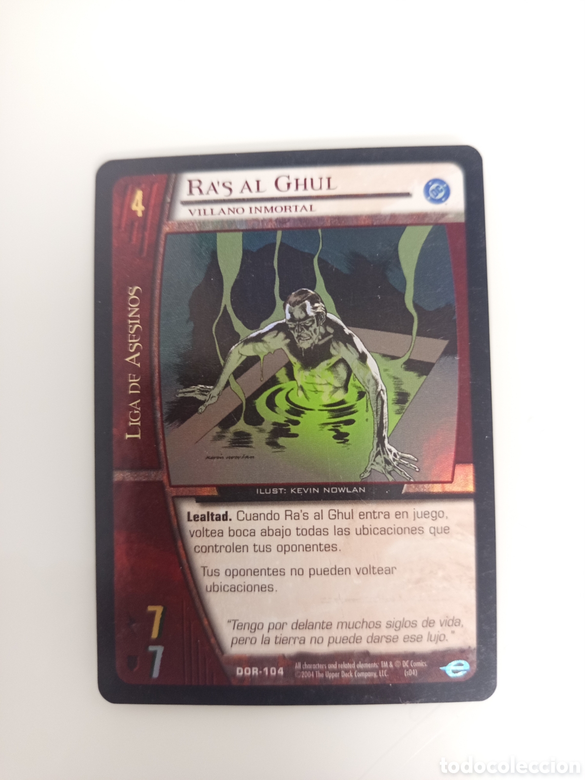 Trading Cards: ❇️ CROMO CARD RAS AL GHUL VS SYSTEMS SUPERHEROES UPPER DECK ENTERTAINMENT 2004 ❇️