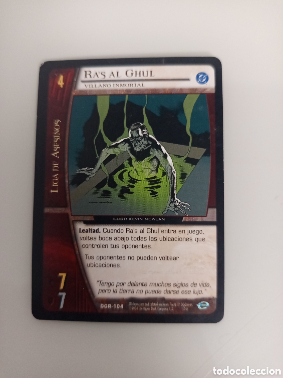 Trading Cards: ❇️ CROMO CARD RAS AL GHUL VS SYSTEMS SUPERHEROES UPPER DECK ENTERTAINMENT 2004 ❇️