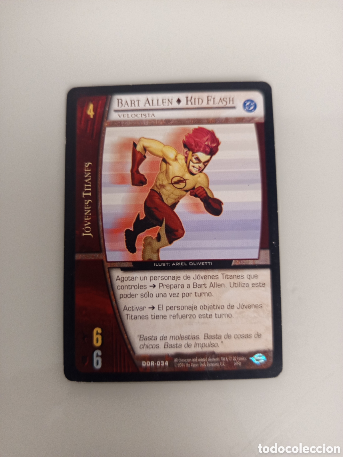 Cartes &agrave; &Eacute;changer: ❇️ CROMO CARD BART ALLEN KID FLASH VS SYSTEMS SUPERHEROES UPPER DECK ENTERTAINMENT 2004 ❇️