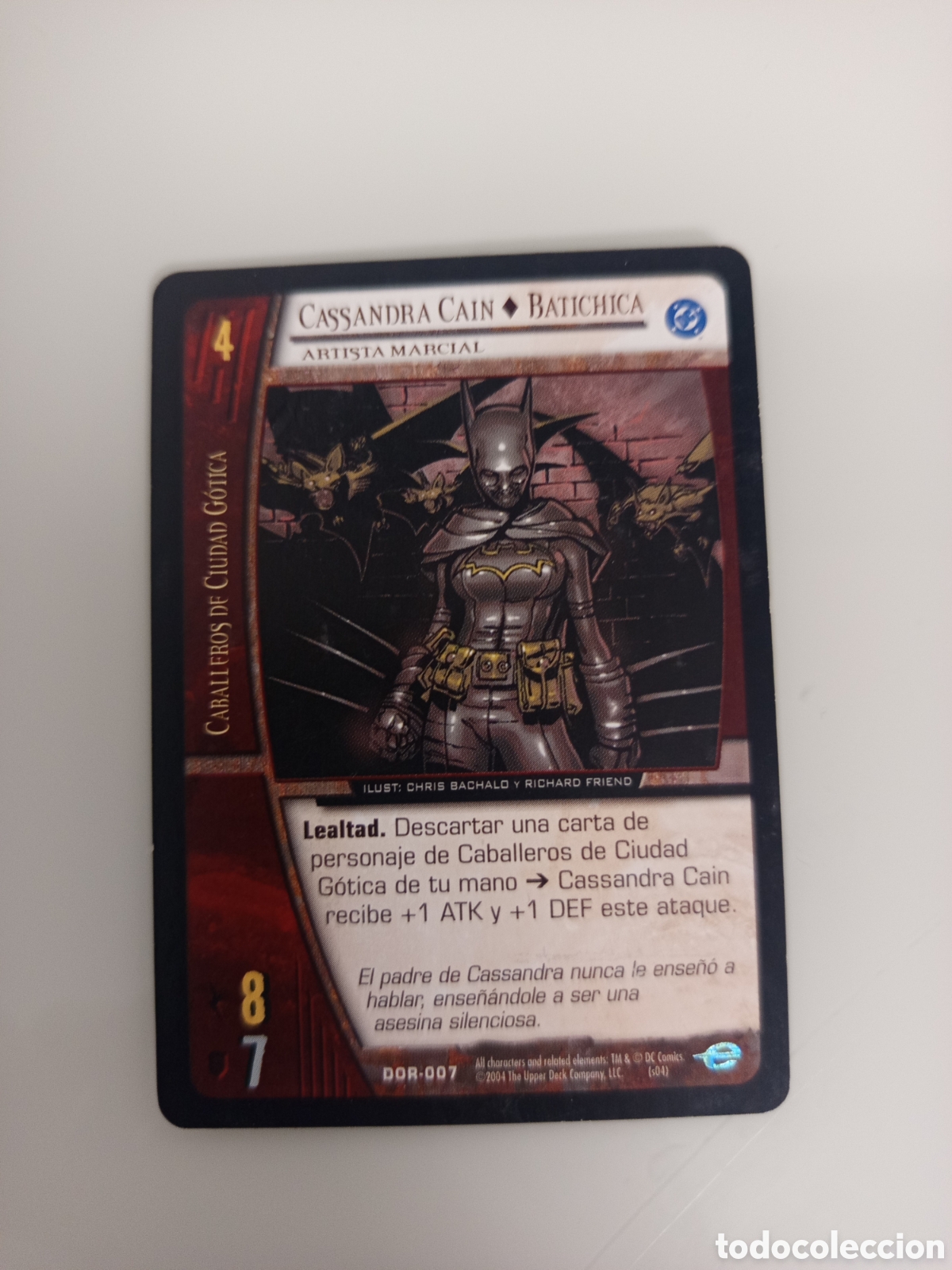 Cartes &agrave; &Eacute;changer: ❇️ CROMO CARD CASANDRA CAIN BATICHICA VS SYSTEMS SUPERHEROES UPPER DECK ENTERTAINMENT 2004 ❇️