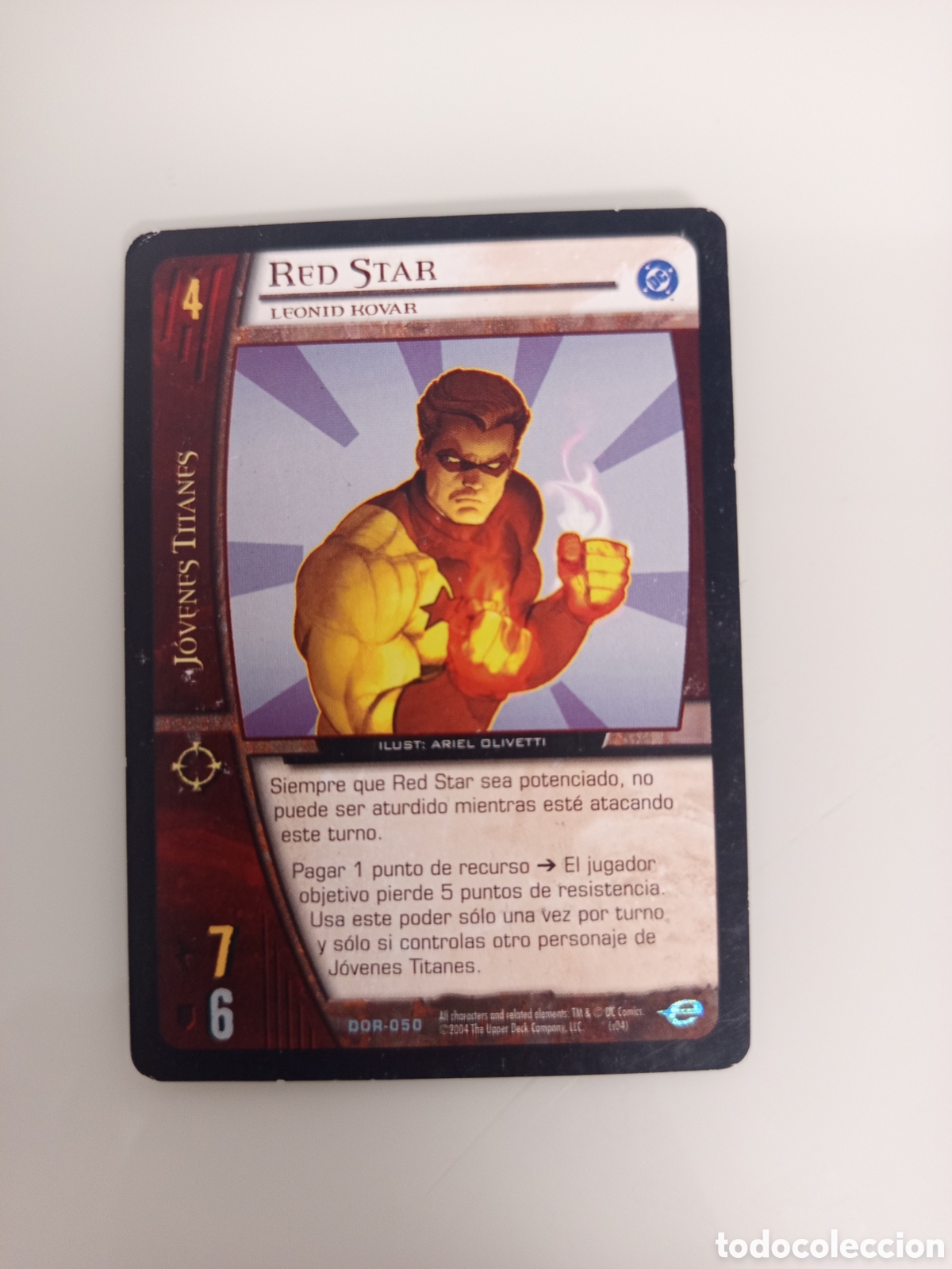 Cartes &agrave; &Eacute;changer: ❇️ CROMO CARD RED START VS SYSTEMS SUPERHEROES UPPER DECK ENTERTAINMENT 2004 ❇️