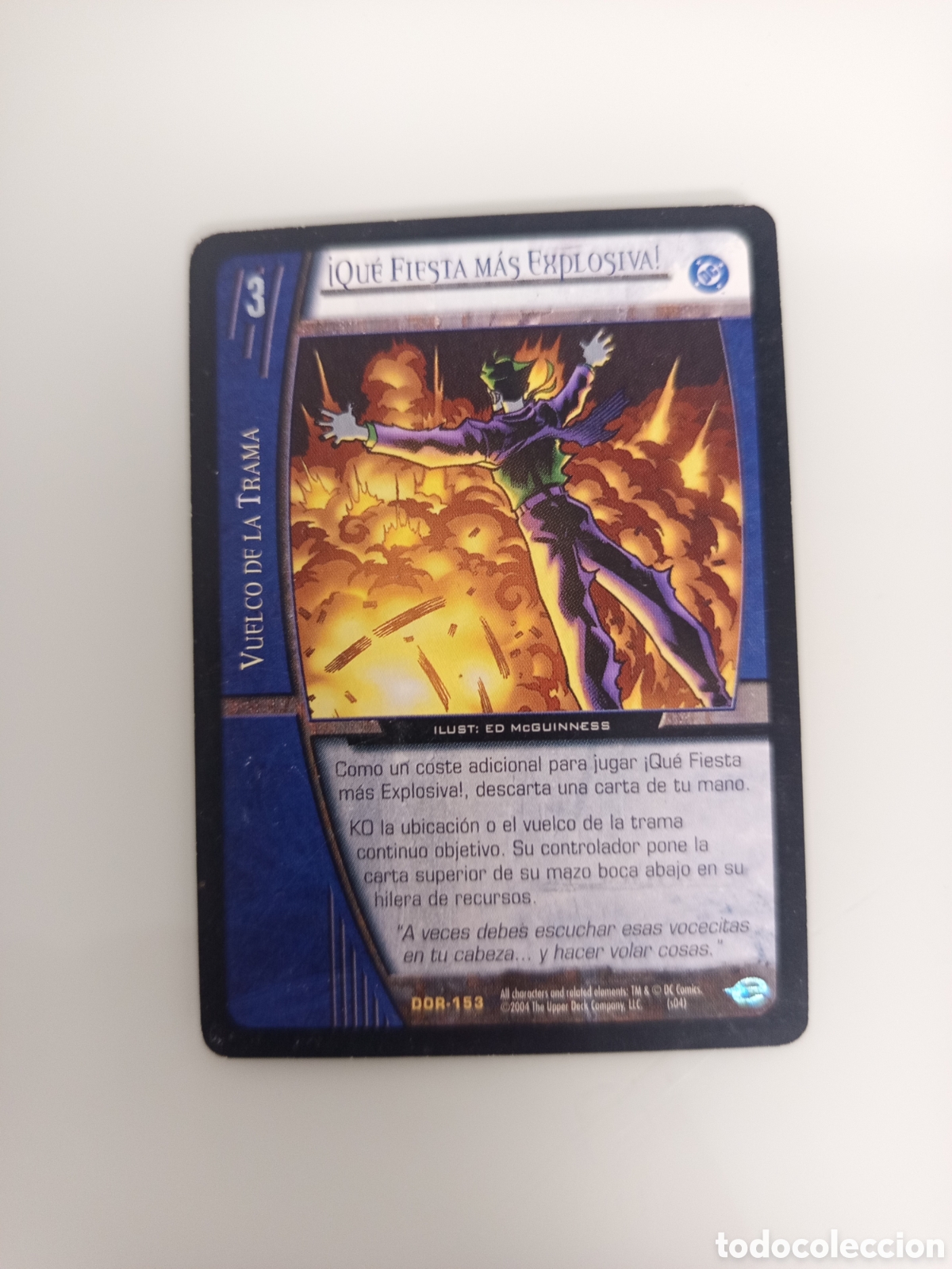 Trading Cards: ❇️ CROMO CARD &iexcl; QU&Eacute; FIESTA M&Aacute;S EXPLOSIVA ! VS SYSTEMS SUPERHEROES UPPER DECK ENTERTAINMENT 2004 ❇️