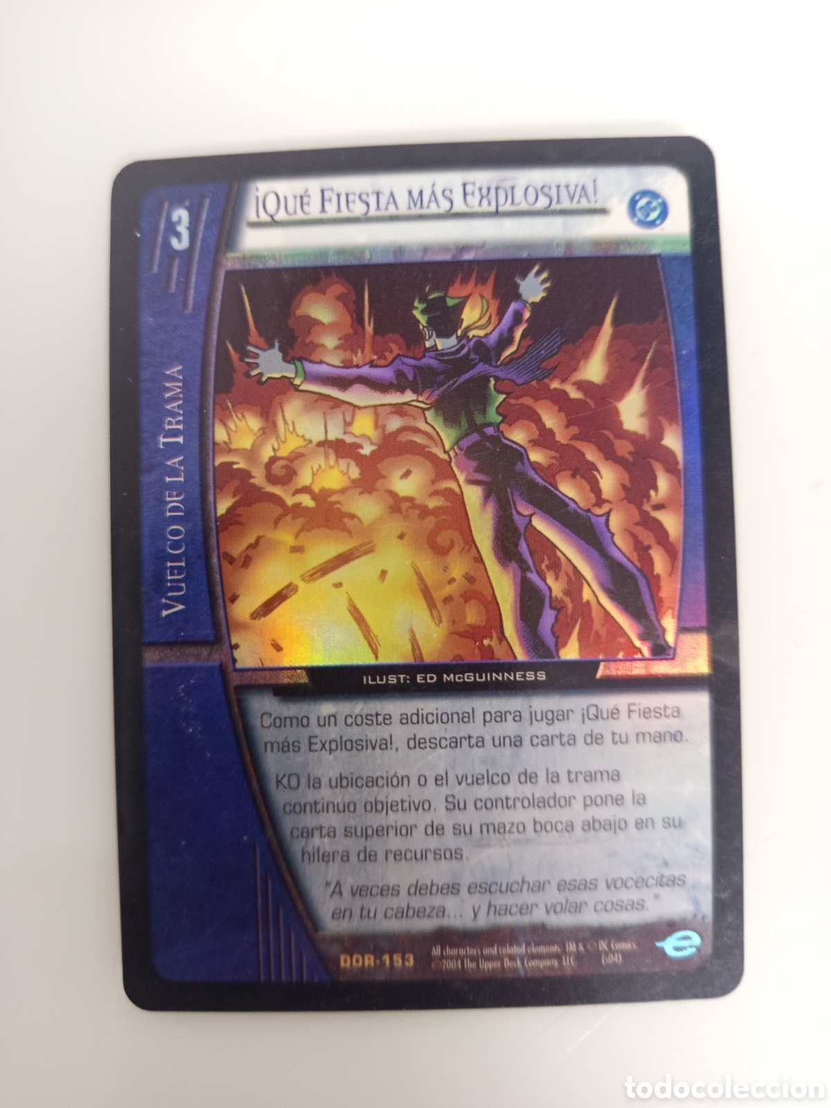 Trading Cards: ❇️ CROMO CARD &iexcl; QU&Eacute; FIESTA M&Aacute;S EXPLOSIVA ! VS SYSTEMS SUPERHEROES UPPER DECK ENTERTAINMENT 2004 ❇️