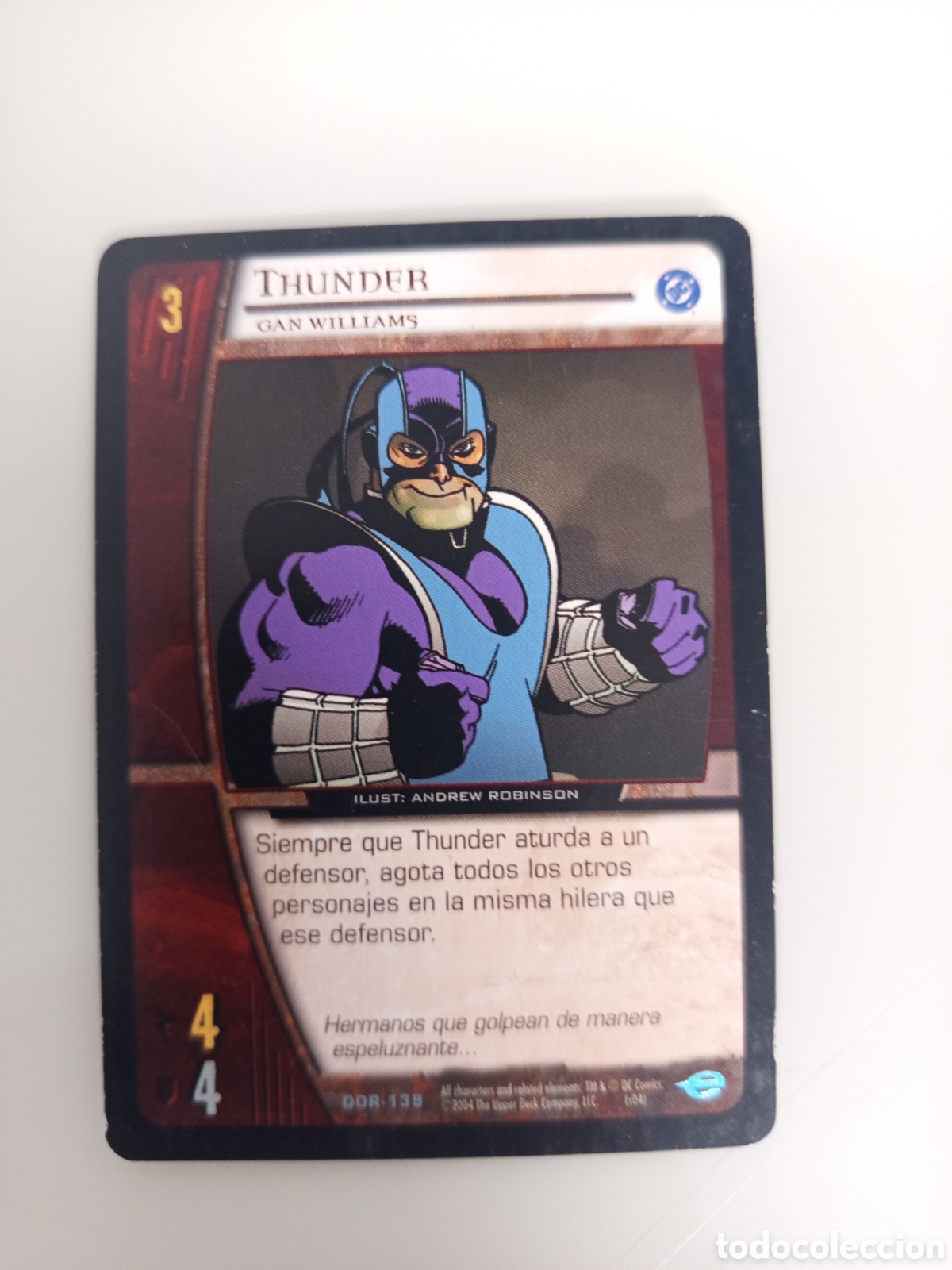 Trading Cards: ❇️ CROMO CARD THUNDER VS SYSTEMS SUPERHEROES UPPER DECK ENTERTAINMENT 2004 ❇️